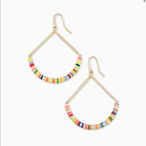 Kendra Scott Reece Gold Drop Earrings In Neon Mix